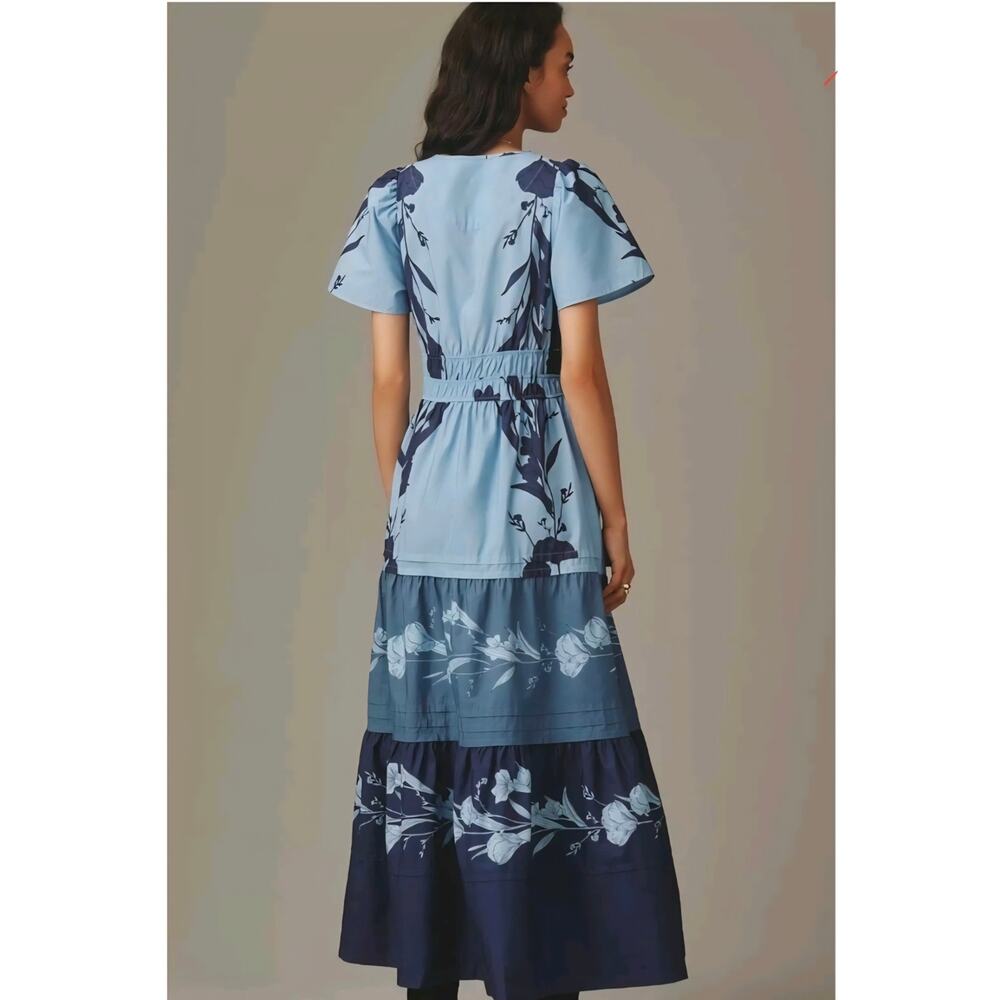 NWT Anthropologie Somerset Maxi Dress. Size L. Retails $168 100% Cotton - Picture 3 of 13